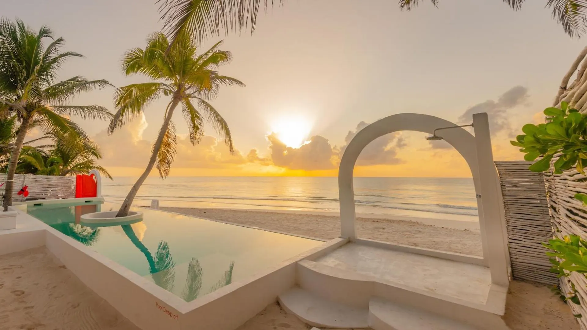 12Br Beachfront Private Villa With Infinity Pool By Solmar Rentals Tulum